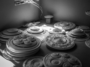 Акценти на тавана с розетки 1