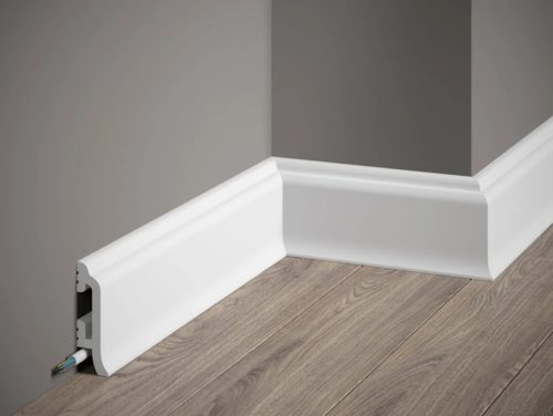 Первази за под бели MD8300