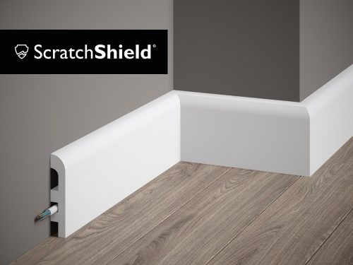 Первази за под бели MD355