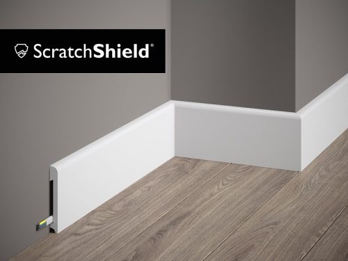 Первази за под бели MD234