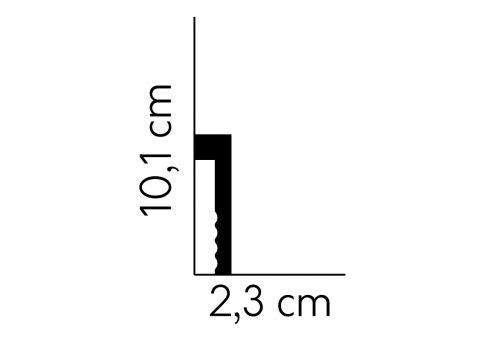 Первази за скриване на цокъл MD006