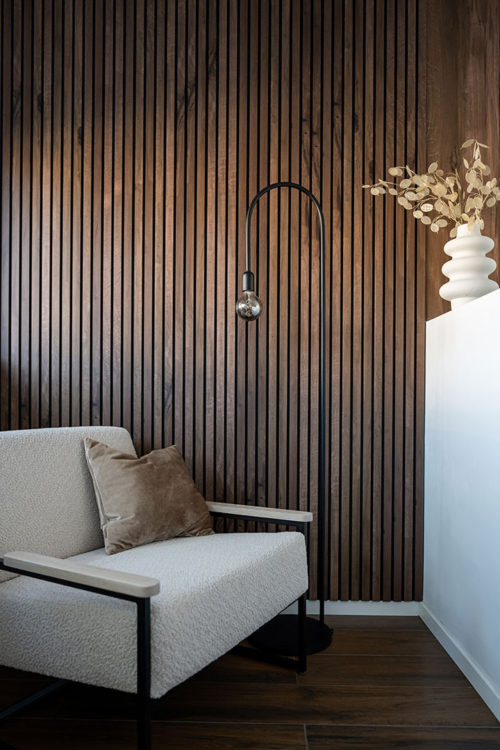 LATT тъмен дъб castle MDF ламперия