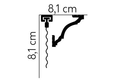 Декоративен корниз MD213 2