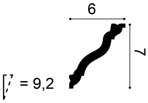 Декоративен корниз CX177 2