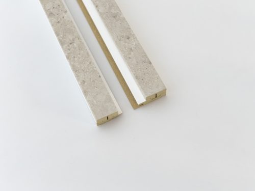 Комплект крайни профили за LATT Novo ceppo beige на бяла основа