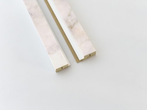 Комплект крайни профили за LATT Novo nude marble на бяла основа