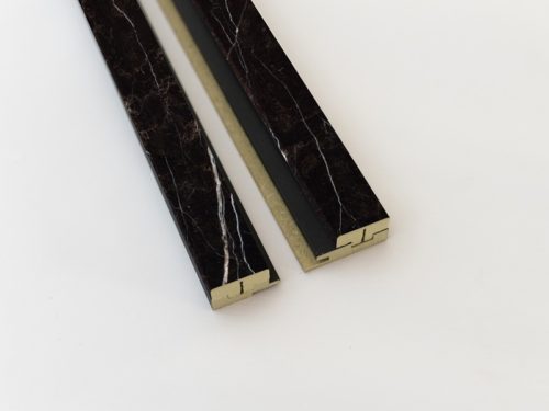 Комплект крайни профили за LATT Novo black marble на черна основа