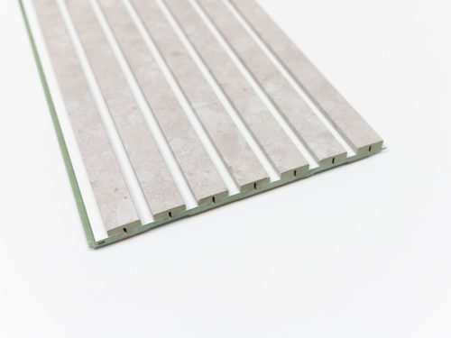 LATT Novo ceppo beige на бяла основа MDF ламперия