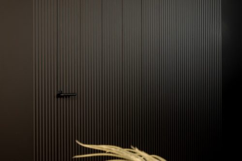 LATT WAVE matte black MDF ламперия 21.3х277см