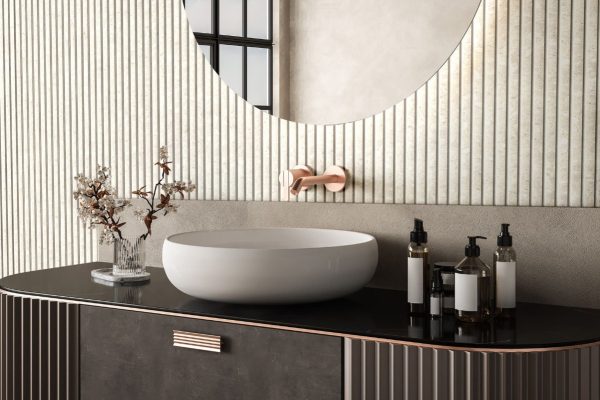 LATT Novo ceppo beige на бяла основа MDF ламперия